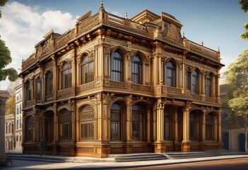 Obraz premium capturing documenting historic buildings landmarks preservation, heritage, conservation, architecture, structures, historical, sites, monuments, restoration