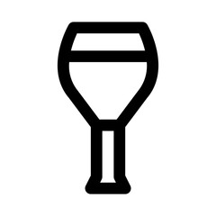 Wine icon line style