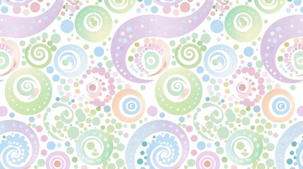 An abstract background in pastel colors with a pattern of lines and dots. 