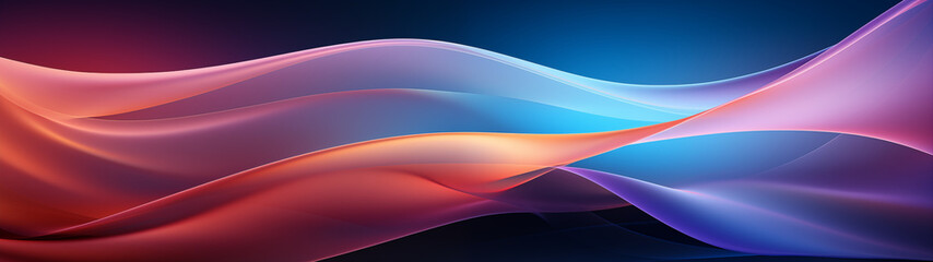 Fototapeta premium Abstract Colorful Gradient Waves in Shades of Purple