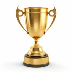 Golden trophy shines as the ultimate victory symbol, Ai Generated