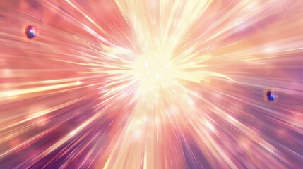 Obraz premium American flag with a central light burst, creating a radiant stock image, Ai Generated