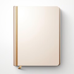 Vector illustration of a blank book isolated on white, Ai Generated.