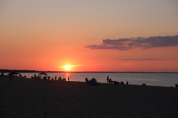 Sunset at Lewes, Delaware, beach © Marjorie