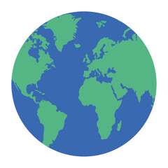 Earth planet icon Vector illustration