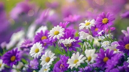 Stunning Image of Purple and White Flowers