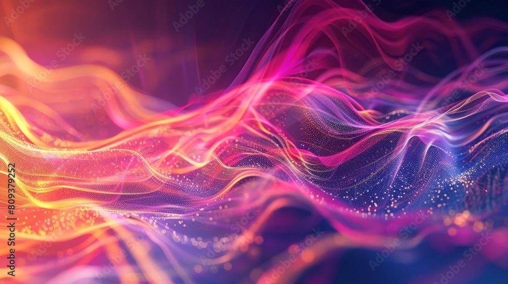 Aufkleber a colorful fractal image featuring a variety of shapes and sizes, including a triangle, a square, a 