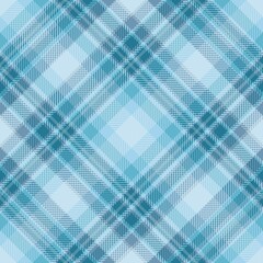  Tartan seamless pattern, white and  blue, can be used in fashion design. Bedding, curtains, tablecloths