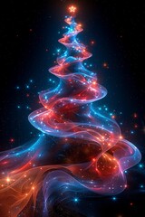 Obraz premium Elegant Christmas silhouette design with a unique and professional touch