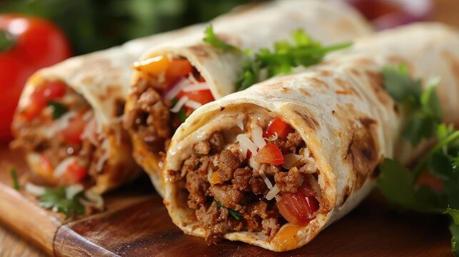 Restaurant serving Mexican style burritos