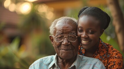 Caring Nurse Assisting Elderly Man with Compassionate Care - obrazy, fototapety, plakaty