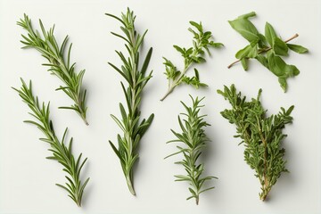 Obraz premium thyme, mediterranean, cuisine, herb, ingredient, cooking, food, aromatic, flavoring, herb bunch, fresh thyme, culinary