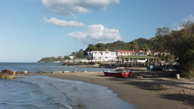 beach of Argassi in Zakynthos