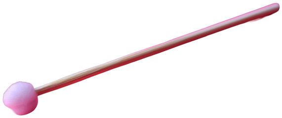 a pink object with a wooden stick on a pink surface, transparent background png