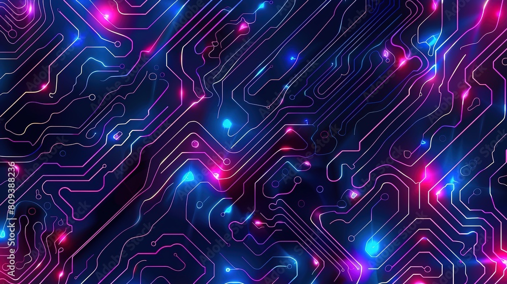 Poster wonderful colorful gradient lines abstract pattern