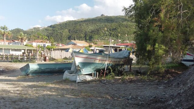 beach of Argassi in Zakynthos