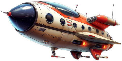 a large airplane with a propeller and a light on the side, transparent background png