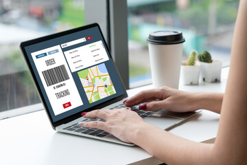 Delivery tracking system for e-commerce and modish online business to timely goods transportation...