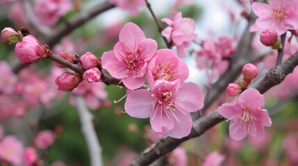 Obraz premium pink cherry blossom