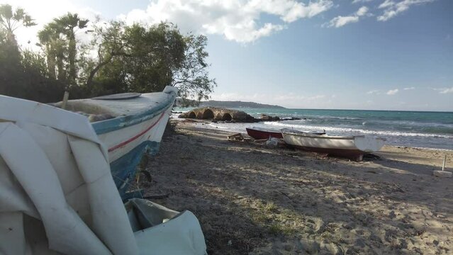 beach of Argassi in Zakynthos