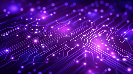 Obraz premium Ultra HD Purple Sci Fi Technology Wallpaper Suitable for Application, Desktop, Banner Background, Print Backdrop and Other Print and Digital Work Related.