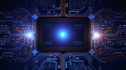 Abstract modern AI futuristic technology neon light effect network digital Connections data design background