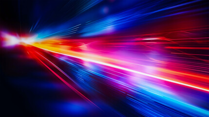 Abstract modern AI futuristic technology neon light effect network digital Connections data design background