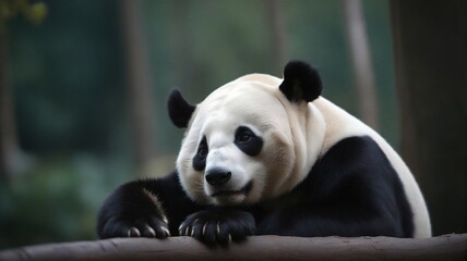 panda eating bamboo