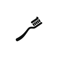 Toothbrush icon isolated on transparent background