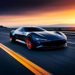 Naklejka premium Revolutionary Rides The Essence of Modern Automotive Excellence