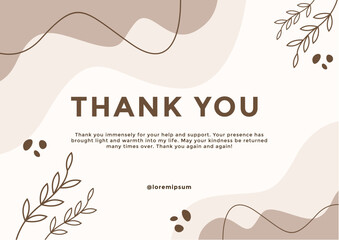 Aesthetic Abstract Thank You Card 4