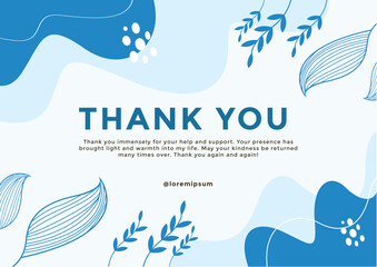 Aesthetic Abstract Thank You Card 9