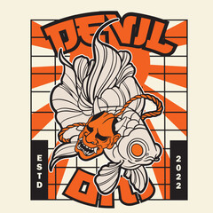 Free Vector | Flat design koi fish logo design	
