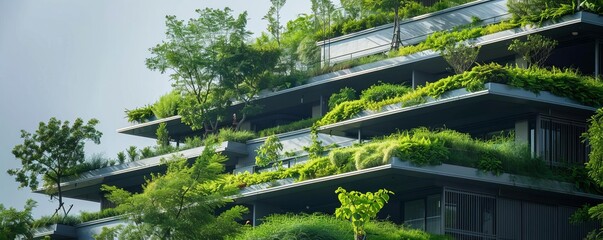Green Roofs Implement green roofs with vegetation and greenery to enhance insulation, reduce stormwater runoff, and mitigate the urban heat island effect, creating more comfortable living spaces