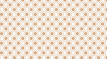 Golden Abstract Floral Seamless Pattern Vector Gold And White Background.