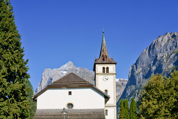 Reformed church Grindelwald Switzerland 