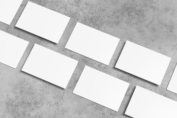 Blank Business Card White