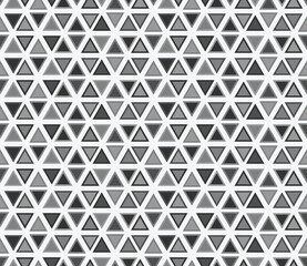 Black and white triangles seamless pattern. Design concept for fashion textile print, wrapping or packaging. 
