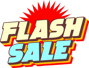 Naklejka premium Flash Sale Promotion Text Sticker 
