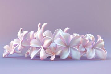 Crown Flower, soft lilac background, polished magazine look, even lighting, straighton perspective