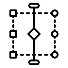 forest icon, line icon style