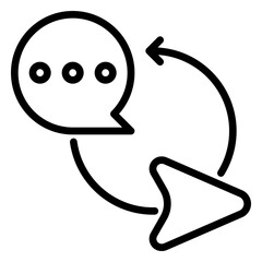 Energy Consumption icon, line icon style