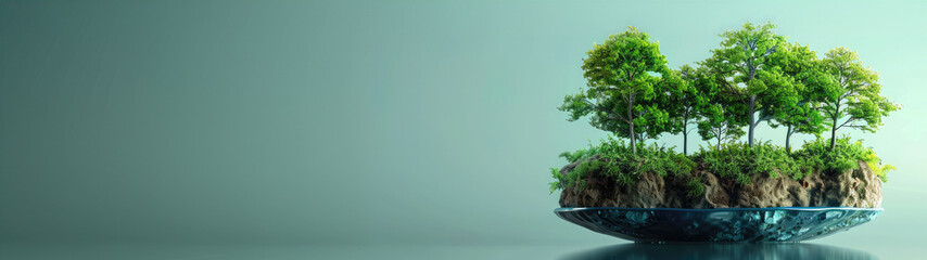 Earth day concept, 3D render clay of the earth, best for earth day or green day theme.