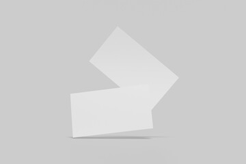 Naklejka premium business card for mockup and presentation, illustration of a paper plane