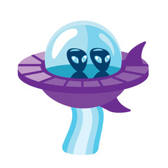 Obraz premium ufo alien illustration