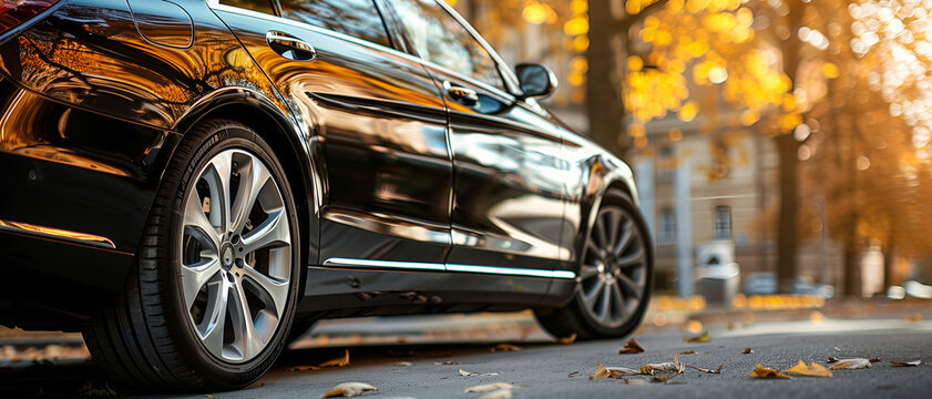 Close up of luxury car
