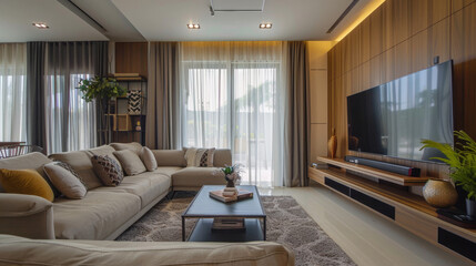 Modern interior living room photo