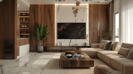 Modern interior living room photo