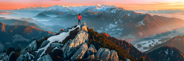 Breathtaking Dusk View from Mountain Peak: An Ultimate Destination for Adventurous Travelers