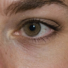 Obraz premium close up of a female eye, Generative AI